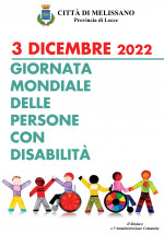 3 dicembre Giornata Mondiale delle persone con disabilit&agrave;