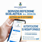 SERVIZIO DI REFEZIONE SCOLASTICA NUOVO SISTEMA INFORMATIZZATO A.S. 2025/2026