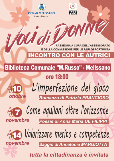 Voci di Donne - Rassegna a cura dell'Assessorato e della Commissione per le p...